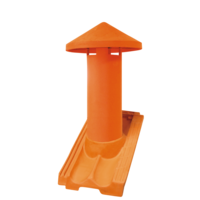 TEJA DE CHIMENEA DE 12 CM (TEJA BASE + CHIMENEA) TEJA DE CHIMENEA DE 12 CM (TEJA BASE + CHIMENEA)